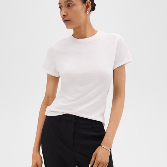 NWT Theory Tiny Tee Organic Cotton Striped - Picture 8 of 8